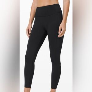 Lululemon Fast and Free “Non-Reflective” Size 4 25" Black Leggings